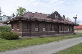 The Barnesville Railroad Station In Barnesville Ohio Ohio Historic Railroad Barnesville Ohio Railroad Station Train Depot