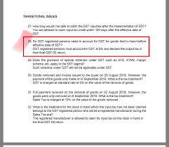 Gst malaysia is imposed on goods and services at every production and distribution stage in the supply input tax is the gst charged on the purchase of goods and services used in the business activity. Myng Plt Prepare Last Gst 03 Submission 1 Deemed Facebook