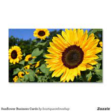 Sunflower Business Cards Zazzle Com Growing Sunflowers Planting Sunflowers Plants