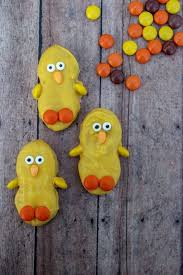 Make fun nutter butter acorn cookies for a fall dessert treat idea for the kids! Easter Treat Idea With Nutter Butter Cookies Teaspoon Of Goodness