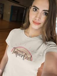 Perfectly Imperfect Boho Rainbow Bella + Canvas T Shirt Sizes S