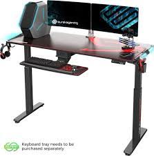 Locking computer desk armoire new living design ideas. Eureka Ergonomic 65 Inch Electric Standing Desk Height Adjustable Gaming Computer Desk With Rgb Led Lights Dual Motor With Self Locking Protection Black Erk Egd S62b Buy Best Price In Uae Dubai Abu Dhabi