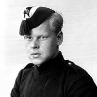 Statens Järnvägar, SJ WLAB. Single, 1 och 2 klass.Till vänster konduktör  Ivar Bodin