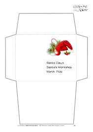 Dont panic , printable and downloadable free santa letter and envelope free printable we have created for you. Envelope For Letter To Santa Claus Craft Black White Santa Hat 18