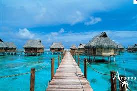 La digue marina 0,7 km. Bora Bora Utazas Nyaralas Araamu Travel Tikehau Pearl Beach Resort