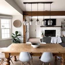 Donovan Glass Metal Multi Light Pendant Farmhouse Dining Room Lighting Dining Room Small Dining Room Light Fixtures