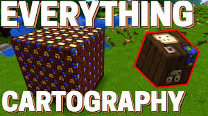 Minecraft Cartography Table How To Use Maps Cartography Table In Mine Minecraft 1 Minecraft Map Minecraft