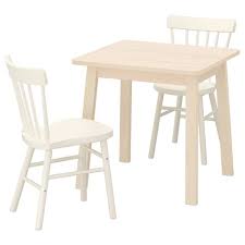 Norraker Norraryd Table And 2 Chairs Birch White 29 1 8x29 1 8 In 2020 Dining Room Table Chairs Chair Ikea