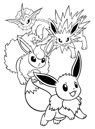 Free printable and downloadable pokemon coloring pages. Evee Pokemon Printable Coloring Pages Novocom Top