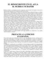 We did not find results for: El Rinoceronte En El Aula Murray Schafer Docsity