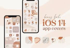 Honey Boho Aesthetic Ios 14 Iphone App Icon Theme 565 Covers 9 Backgrounds Iphone Apps App Covers Apps List