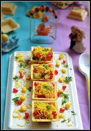 Birthday Party Snack Food Ideas Indian Corn Canapes Corn Sev Canapes Indian Canapes Recipe Cook With Smile Canapes Recipes Party Snacks Indian Snacks