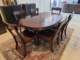 Dine in comfort and style with our dining chairs. Pottery Barn Dining Set 1 Table And 6 Chairs Furniture Home Living Furniture Tables Sets On Carousell