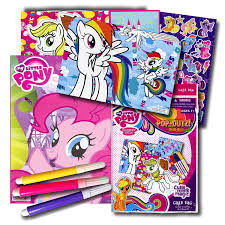 Get your coloring pencils ready! My Little Pony Colouring Book With Take N Play Set 96 Page Pinkie Pie Colouring Book My Little Pony Stickers Markers Bonus Sticker By Hub Studios By Hub Studios Shop Online For