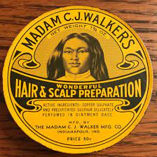 Madam C J Walker S Hair Scalp Preparation Tin Black Hair History Madam Cj Walker Black History