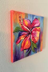 Paint colors i used (i used golden fluid acrylics)** see below for other paint options turquoise phthalo hansa yellow medium quinacridone red titanium white teal Pin By Sonya Gardner Art On Art Illustration Flower Painting Canvas Flower Art Painting Floral Painting