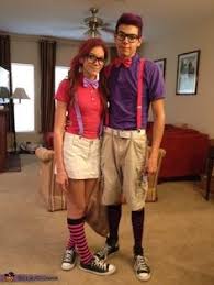 A child dressed up as a stereotypical nerd. 15 Best Girl Nerd Costume Ideas Nerd Costume Girl Nerd Costume Nerd Costumes