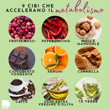 Scegli di introdurre nella dieta alimenti che stimolano il metabolismo e aiutano a bruciare i grassi. Facebook