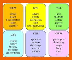 Using Grow Give Tell Lose Keep Carry Learn English Teach English To Kids Learn English Kid
