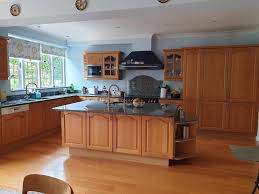 So choosing the right style, colour, and finish will be a crucial consideration when cosy farmhouse style kitchens suit cream or wooden cabinet doors. Beautiful Danish Traditional Kitchen Oak Wood Doors Kitchen Island Dresser Miele Appliances Blue Pearl Granite Worktops 3831025 Used Kitchen Hub