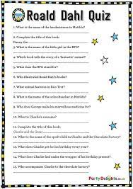 Roald dahl is famous for his heroic characters, but which one are you most like? Free Printable Roald Dahl Quiz Party Delights Blog