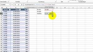 Sie suchen eine vorlage für eine unternehmensbewertung, kurz bwa? Excel 351 Intelligente Tabellen Tabellennamen In Formeln Teil 01 Youtube