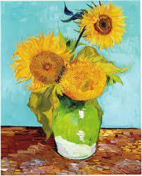 Vincent van gogh vase with cornflowers and poppies art print. File Vincent Van Gogh Three Sunflowers F453 Jpg Wikimedia Commons