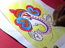 How To Draw Simple Ganesha Drawing For Kids