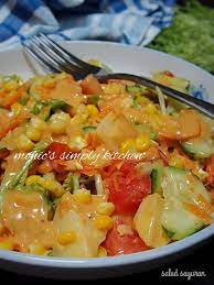 Salad Sayuran Mudah Sayuran Makanan Sehat Masakan Vegetarian