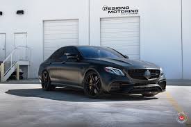 Sinister Never Looked So Good Matte Black Mercedes E Class With Custom Parts Mercedes E Class Mercedes Matte Black