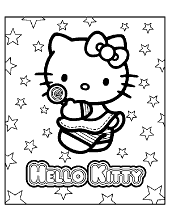 Find dot to dots, exercises for kids and toddlers, illustrations, vector clipart, black and white pictures. Hello Kitty Coloring Pages Pictures Topcoloringpages Net