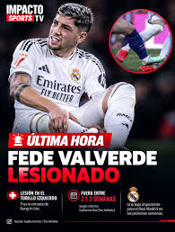 Real Madrid informó, a través de un parte médico, que Federico Valverde  sufrió un fuerte traumatismo en el tobillo izquierdo durante el derbi ante  Atlético de Madrid, tras una entrada de Kang-In