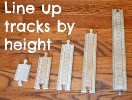 Line Up Tracks By Height Train Activities Trains Preschool Transportation Theme Preschool
