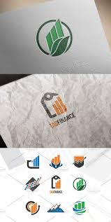 9 Financial Chart Investment Logo Investasi