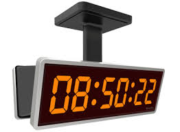 Equipped with a snooze function. Digital Clocks Digital Synchronized Clock Systems By Sapling Clocks Sapling Clocks