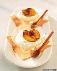 Grilled Peaches With Chilled Sabayon Recipe Grilled Peaches Desserts Elegant Desserts
