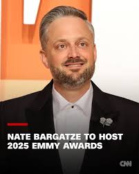 Nate Bargatze, known for a particular brand of family-friendly comedy, has  a new gig as the host of the 2025 Emmy Awards. https://cnn.it/3G8BMRS