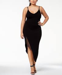 Soprano Trendy Plus Size Lace Trim Slip Dress Dresses Plus Sizes Macy S Plus Size Party Dresses Dresses Fashion