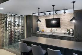 The latter is the least expensive but will require the application of a durable finish. Top 70 Best Finished Basement Ideas Renovated Downstairs Designs Contemporary Basement Finishing Basement Home Bar Designs