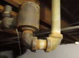 Hot & cold supply line water connections. Drum Traps Structure Tech Home Inspections