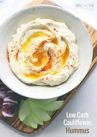 Low Carb Cauliflower Hummus Recipe Ibih Recipe Low Carb Hummus Food Processor Recipes Cauliflower Hummus