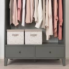 Bryggja Open Wardrobe Dark Gray 47 1 4x68 1 8 Ikea Open Wardrobe Closet Clothes Storage Ikea Open Wardrobe