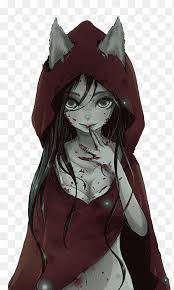 Находите и прикалывайте свои пины в pinterest! Gray Wolf Little Red Riding Hood Creepypasta Anime Pin Author Png Pngegg