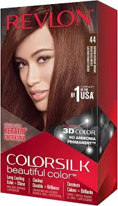 Amazon.com : Revlon Colorsilk Beautiful Color, Permanent Hair Dye with  Keratin, 100% Gray Coverage, Ammonia Free, 44 Medium Reddish Brown :  Chemical Hair Dyes : Beauty & Personal Care