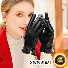 特价商品/皮手套女士冬季骑车触屏冬天加绒加厚防水防风骑行电动摩托车手套Leather gloves for women's winter  cycling touch screen, plush added in wintergvvop2.my20230909