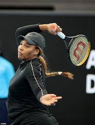 Naomi osaka beats serena williams at the australian open. Serena Williams Toddler Daughter And Husband Alexis Ohanian At The Day At The Drive Tennis Event Daily Mail Online
