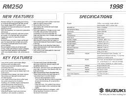 Suzuki rm 250 owner's service manual 230 pages. Axl Guevara 2001 Suzuki Rm250 Carburetor