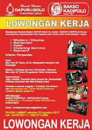 Perusahaan ini didirikan pada tanggal 20 agustus 1746. Lowongan Kerja Rumah Makan Solo Belajar