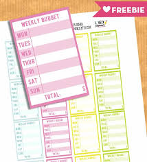 7 free printable budget worksheets. Free Weekly Budget Planner Stickers Printable Cut File Lovely Planner