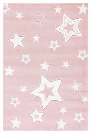 Große auswahl an kinderteppichen günstig bei teppichversand24. Kinderteppich Madchen Baby Teppich Rosa Weiss Sternchen Kinderteppiche Kindermobel Furnart